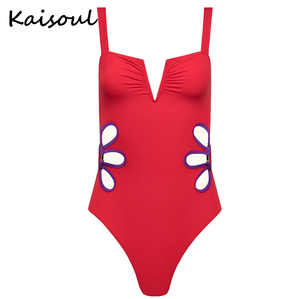 Prodotti Summer Bodycon Beach For Women 2023 Sexy Girl Costume da bagno Cut Out Hollow Costume da bagno intero Deep-v Monokini Set Costume da bagno