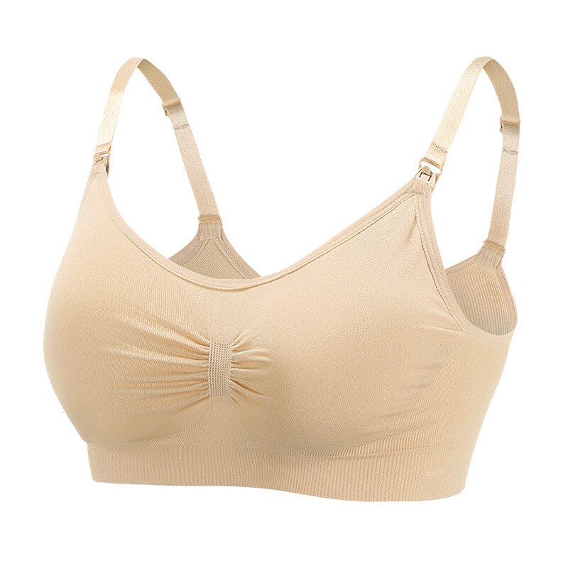 Reggiseno per allattamento aperto anteriore senza fili Reggiseni per allattamento maternità senza cuciture morbidi e traspiranti Supporto materno per panno per donne incinte