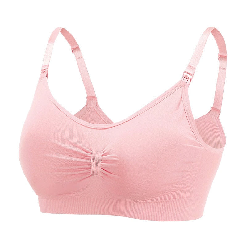 Reggiseno per allattamento aperto anteriore senza fili Reggiseni per allattamento maternità senza cuciture morbidi e traspiranti Supporto materno per panno per donne incinte