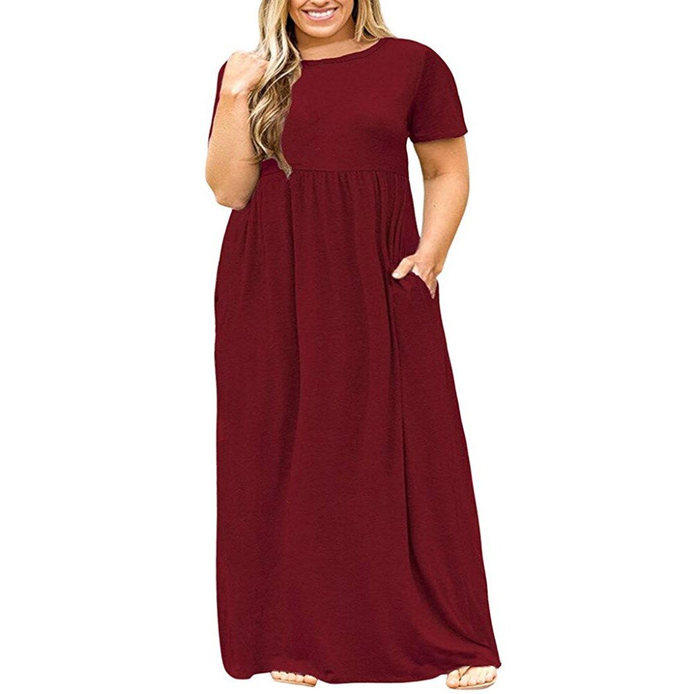 Abito di grandi dimensioni Abito estivo da donna di grandi dimensioni Stampa a maniche corte Abito lungo resistente all'usura Plus Size Fat MM Abbigliamento donna Abito lungo