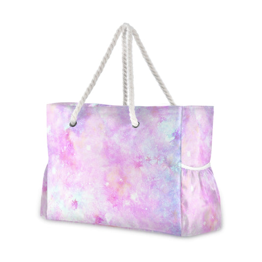 New Beach Tote Bag Women Nylon Shopping Bag Pink Galaxy Borsa a tracolla in tessuto con stampa unicorno Eco Handbag Tote Shopper riutilizzabile