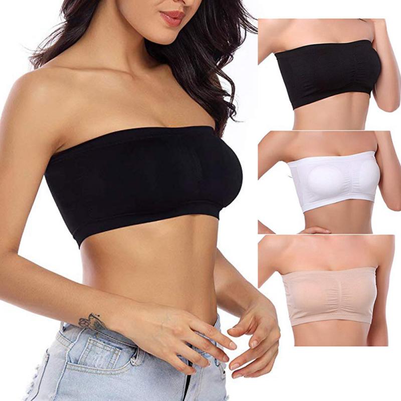 Prodotti Reggiseno a fascia taglie forti Reggiseno senza spalline senza spalline Reggiseno imbottito da donna di grandi dimensioni Reggiseno imbottito senza spalline Biancheria intima