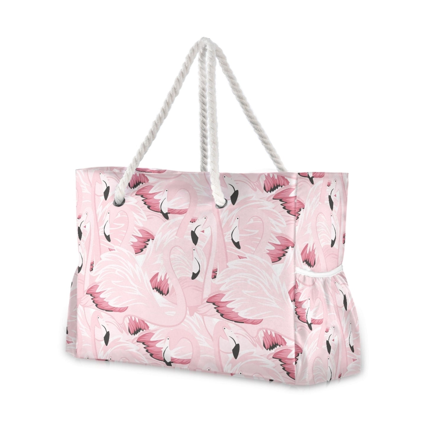 2021 New Famous Borsa da spiaggia Flamingo Borsa a tracolla in nylon Borsa e borsette Borsa casual da donna di grande capacità Rosa Borse di lusso