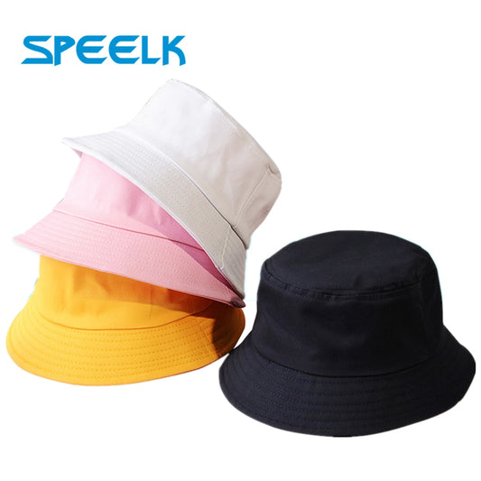 Prodotti New Unisex Cotton Bucket Hats Donna Summer Sunscreen Panama Hat Men Pure Color Sunbonnet Fedora Outdoor Fisherman Hat Beach Cap