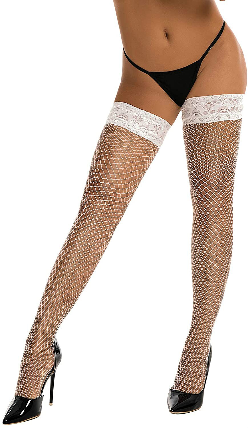 Shengrenmei 1 paio di calze di pizzo per le donne Sexy Lingerie Fashion Mesh Stocking Femminile Sexy Stay Up Sheer Coscia Alta Calze