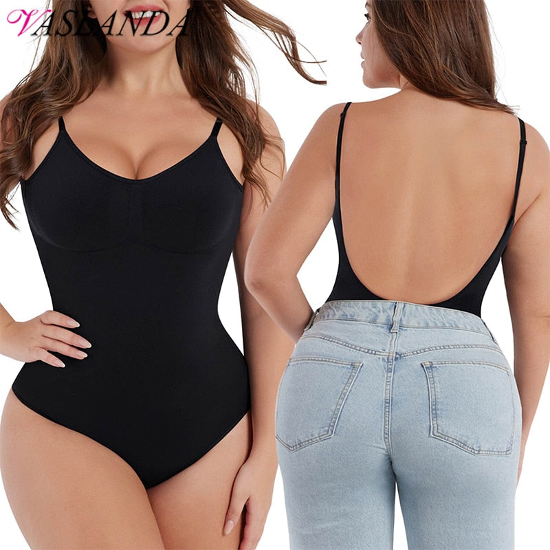 Prodotti Sexy Low Back shapewear Body Donna Vita Trainer Body Shaper Perizoma Dupes Shaping Corsetto Top Body e reggiseno senza schienale