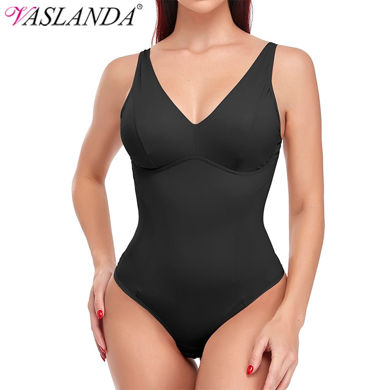 Prodotti Body con scollo a V profondo Shapewear Body perizoma Shaper per donna Allenatore per la vita Body Shaper Intimo snellente Reggiseno incorporato Canotte Top