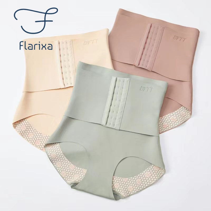 Flarixa 2 in 1 Hip Lift Pancia piatta Mutandine da donna Body Shapewear Donna Vita sottile Trainer Body Shaper Body Sculpting Corsetto