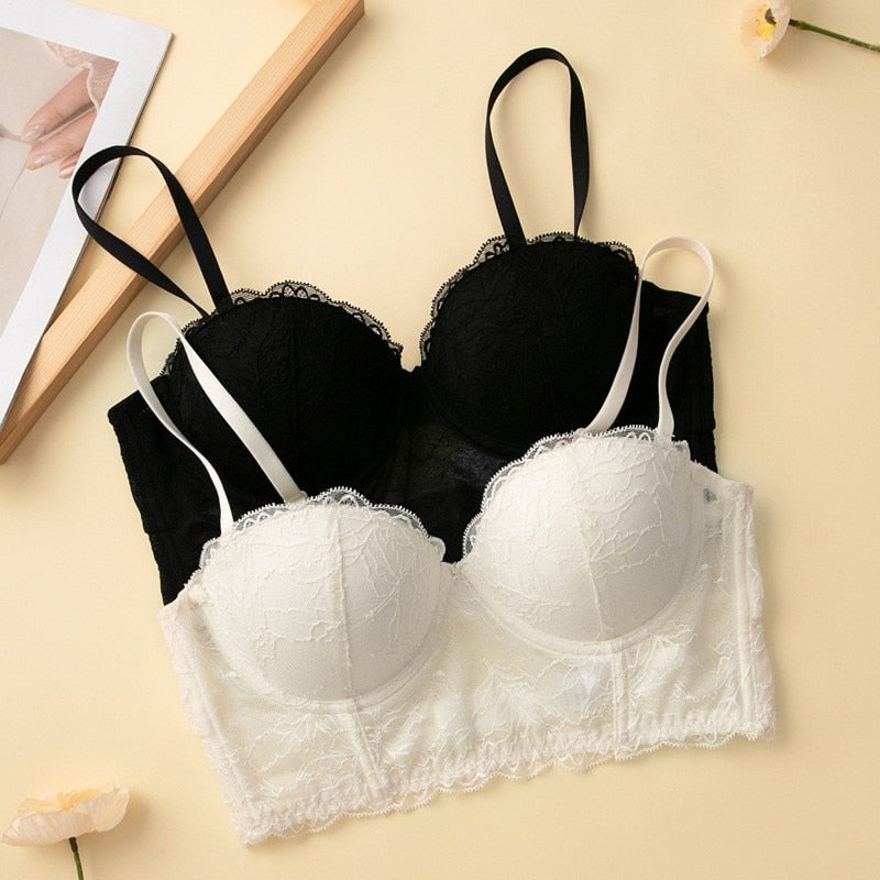 Canotta sexy con reggiseno imbottito con coppe imbottite per biancheria intima da donna