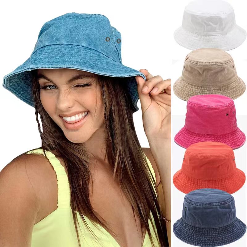 2023 New Unisex Cappelli Della Benna Delle Donne di Estate Protezione Solare Panama Cappello Degli Uomini di Colore Puro Sunbonnet Visiere All'aperto Berretto Da Pescatore Berretto Da Spiaggia