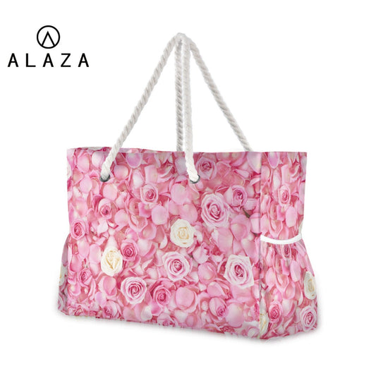 Prodotti 2022 nuove donne borsa a tracolla nylon tote bag borse rosa rosa stampa borse a tracolla da donna ragazza grande borsa da spiaggia a tracolla