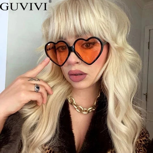 Prodotti Occhiali da sole sfumati di tendenza di lusso Uv400 Occhiali da sole a forma di cuore da donna Designer di marca Occhiali da sole da donna di moda